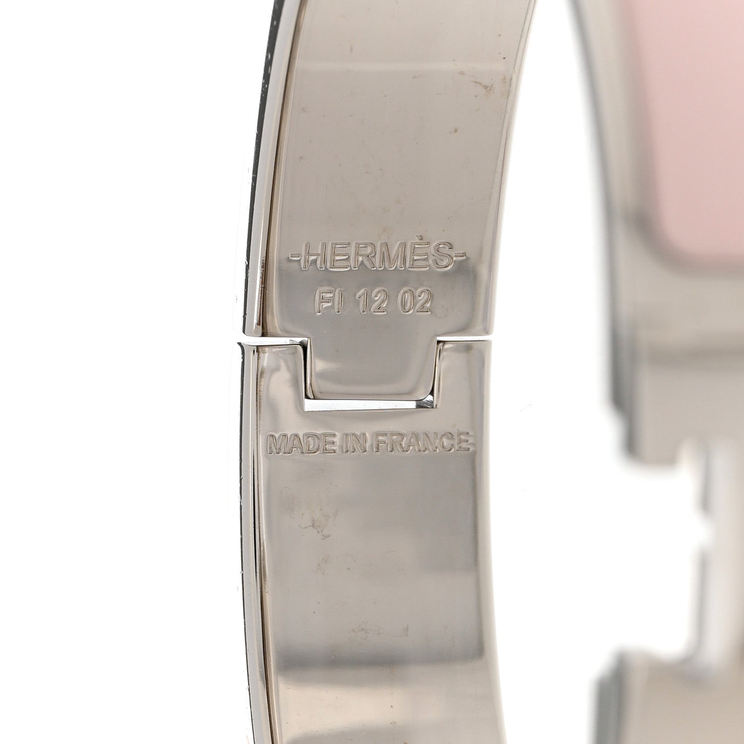 Hermes Enamel Narrow Clic Clac H Bracelet PM Rose Candeur 4 of 4