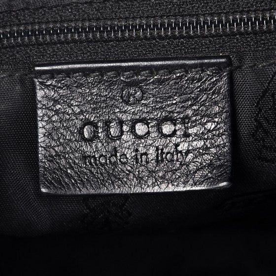 Guccissima Large New Ladies Web Hobo Black