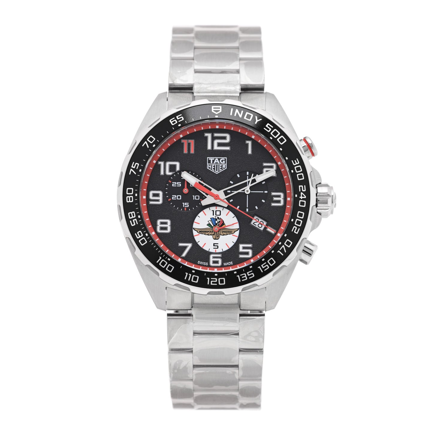 Stainless Steel 43mm Formula 1 Chronograph Quartz Watch Black CAZ101AW