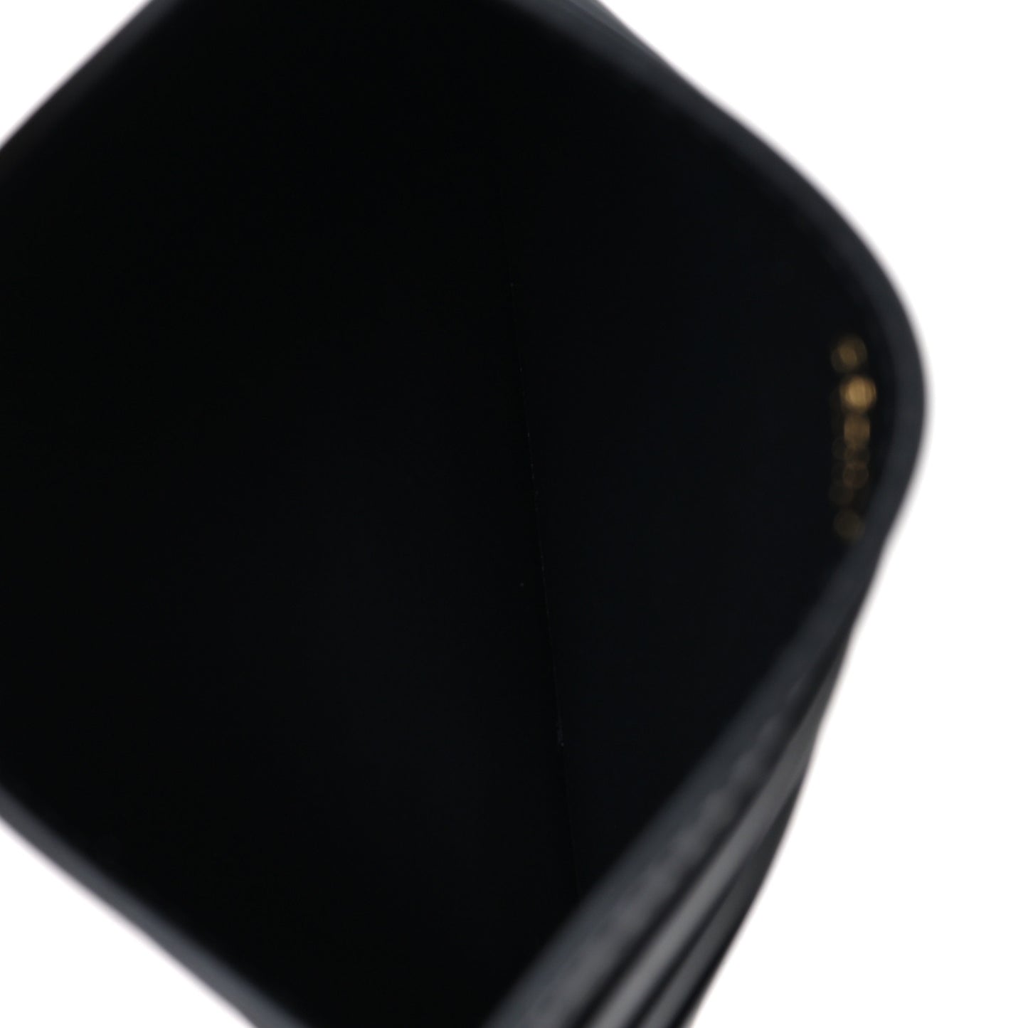 Shiny Calfskin Triomphe Card Holder Black