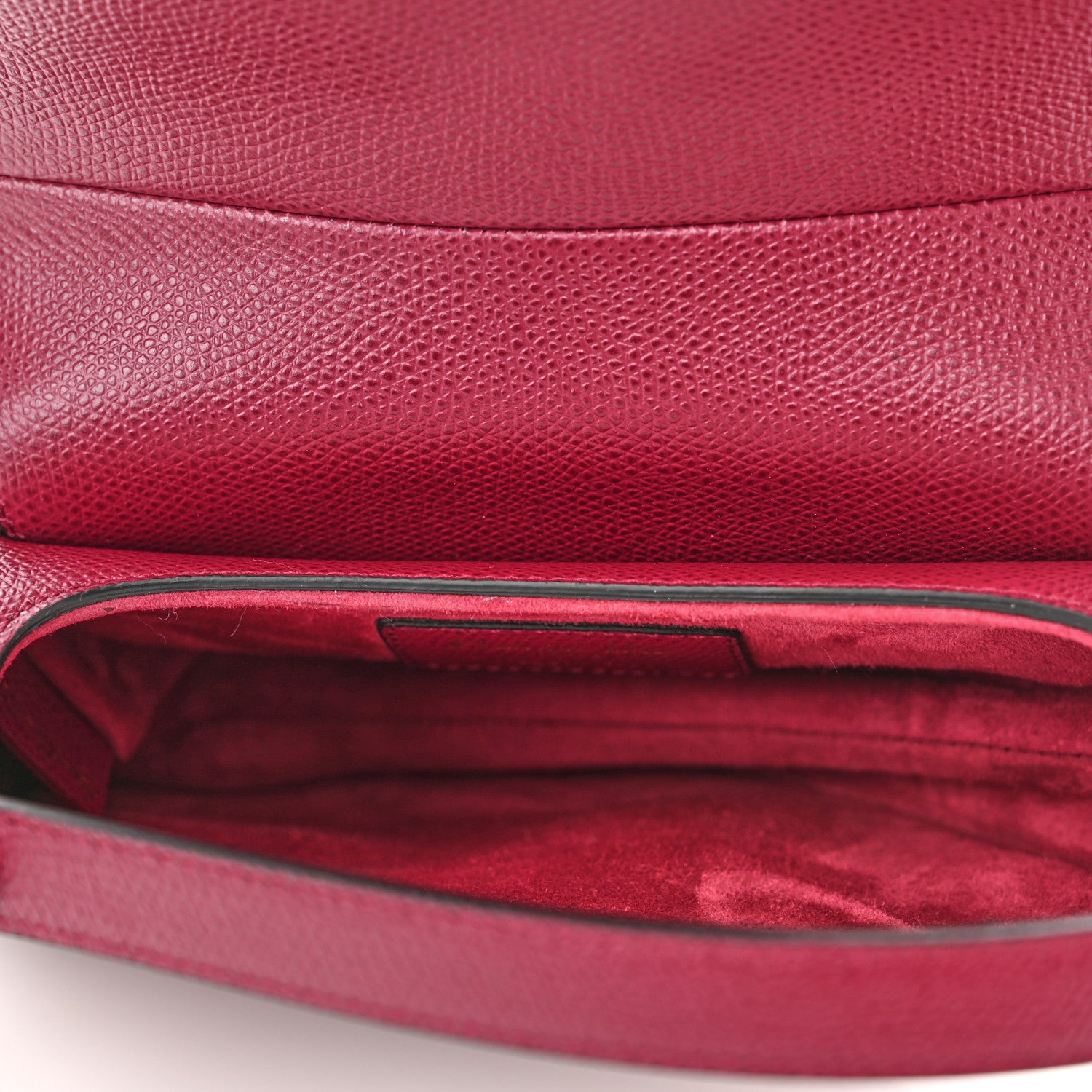 Christian Dior Grained Calfskin Mini Saddle Bag Red 5 of 10