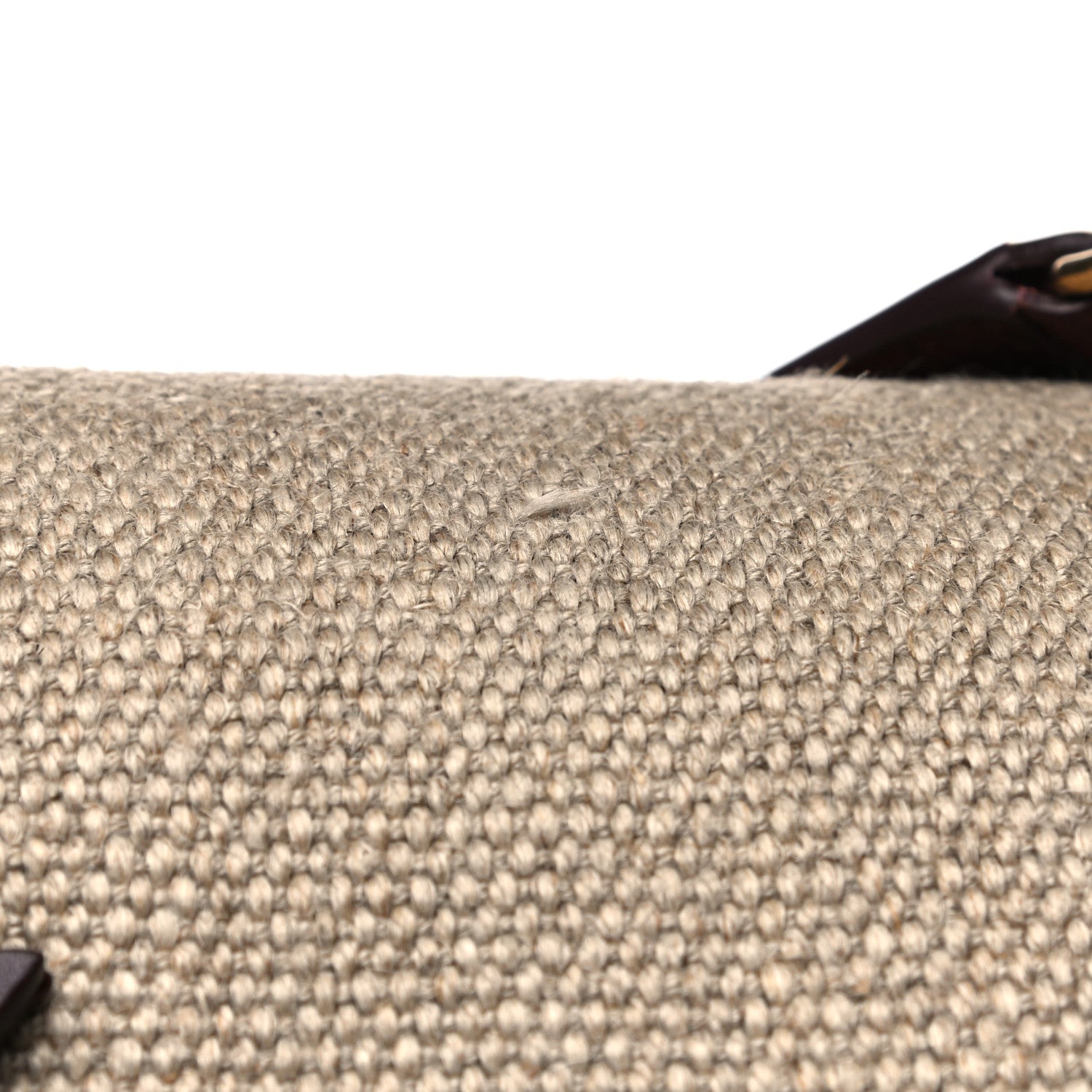 Saint Laurent Cotton Canvas Vintage Calfskin Monogram Medium Niki Chain Satchel Natural Chocolate 16 of 17