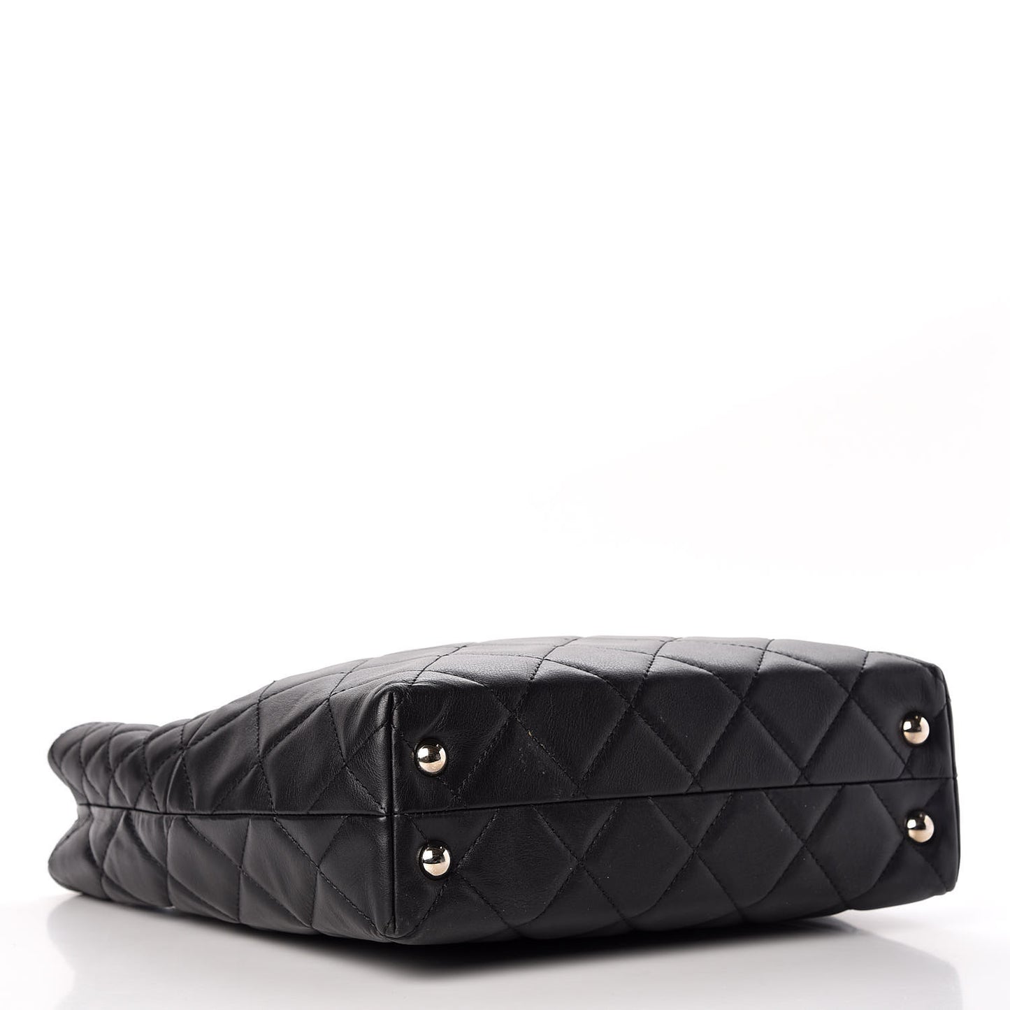 Calfskin Quilted In The Business North South Tote Black