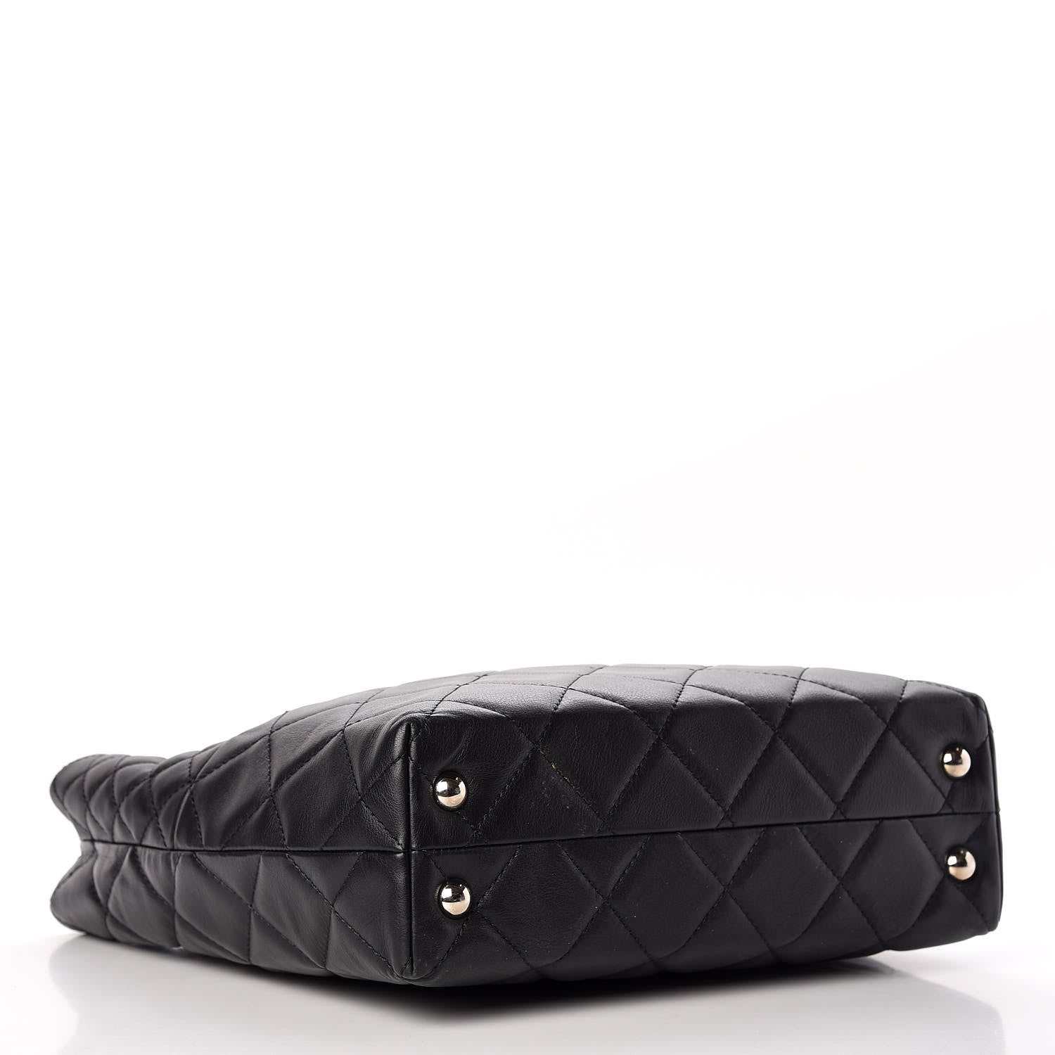 Chanel Calfskin Quilted In The Business North South Tote Black 4 of 15