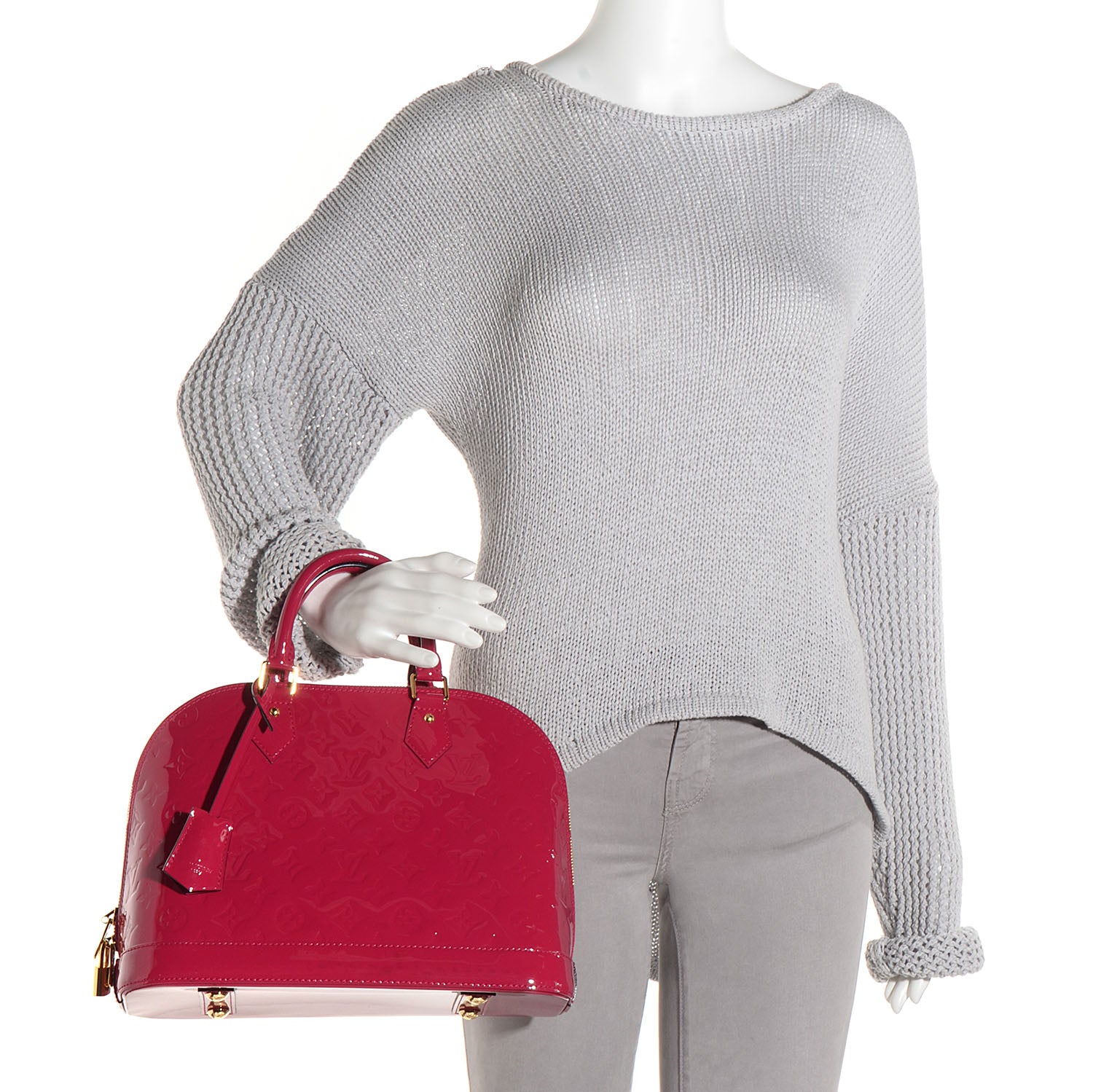Louis Vuitton Vernis Alma PM Rose Indien 2 of 8