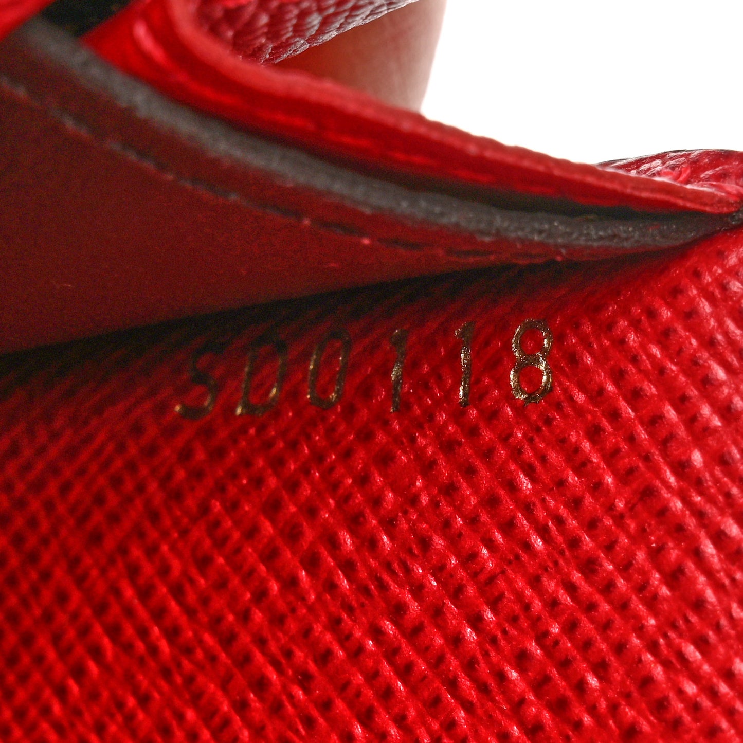 Damier Ebene Emilie Wallet Red