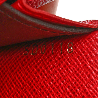 Louis Vuitton Damier Ebene Emilie Wallet Red 7 of 12