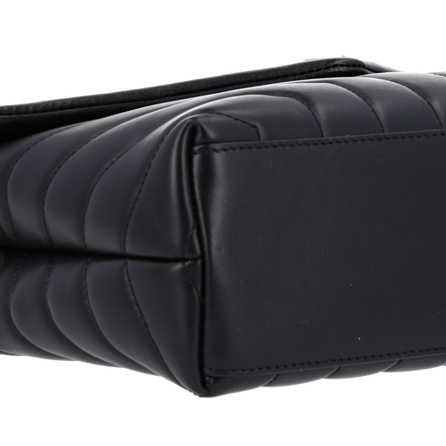 Saint Laurent Calfskin Y Quilted Monogram Small Loulou Chain Satchel Black 11 of 11