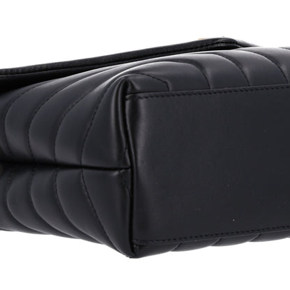 Saint Laurent Calfskin Y Quilted Monogram Small Loulou Chain Satchel Black 11 of 11