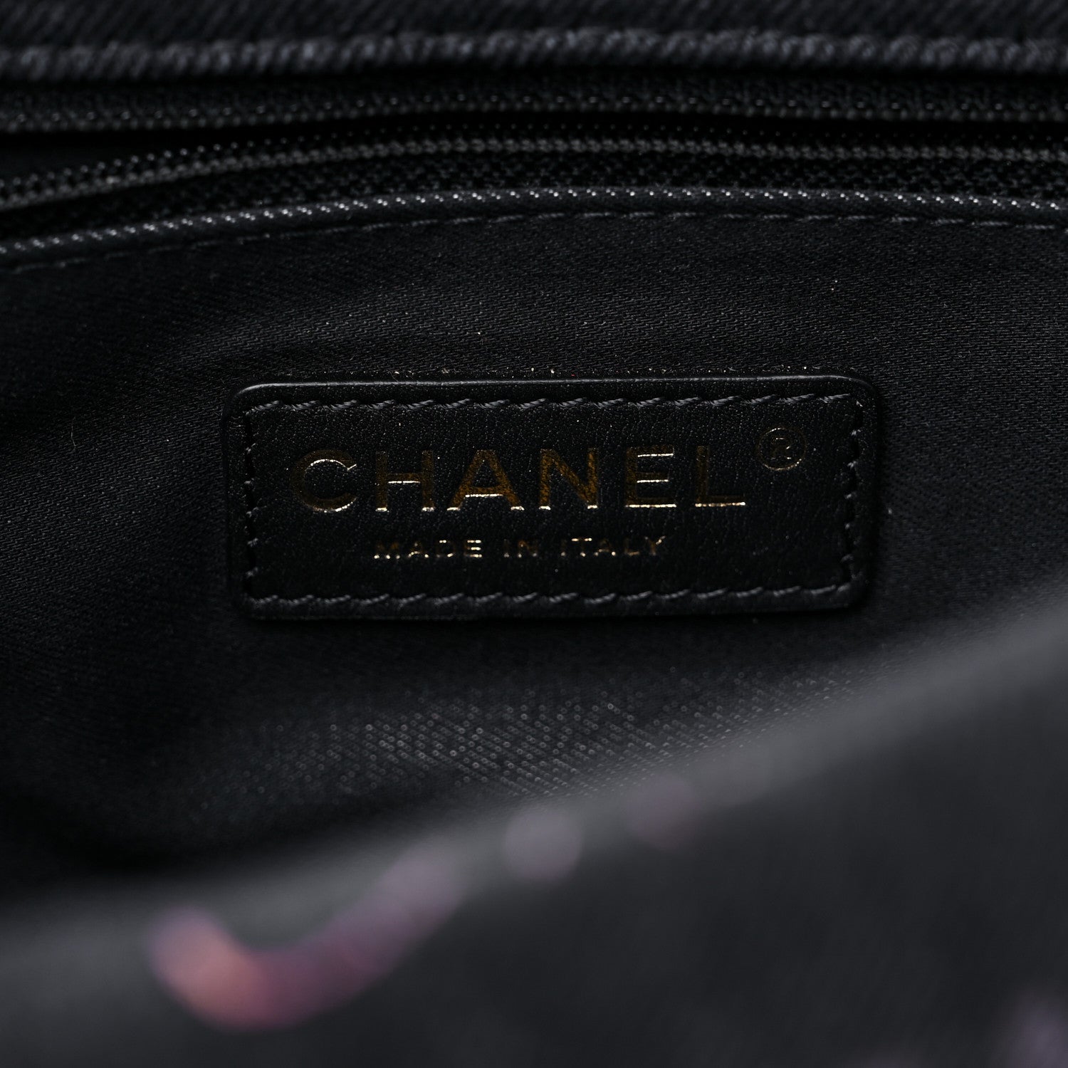 Chanel Denim Quilted Denim Mood Large Flap Black Multicolor 6 of 9