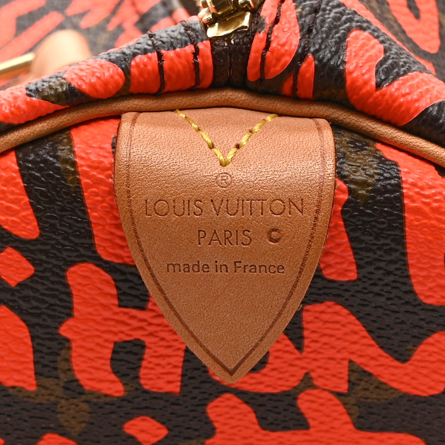 Louis Vuitton Monogram Graffiti Speedy 30 Orange 6 of 10