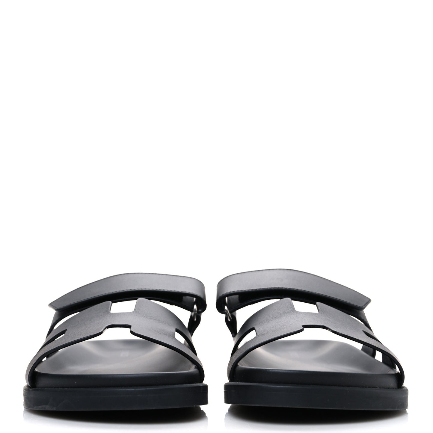 Calfskin Womens Chypre Sandals 38.5 Black