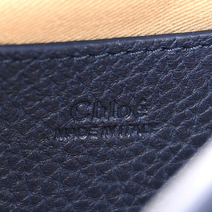 Chloe Grained Calfskin Small Tess Bag Deep Ocean Blue 6 of 13