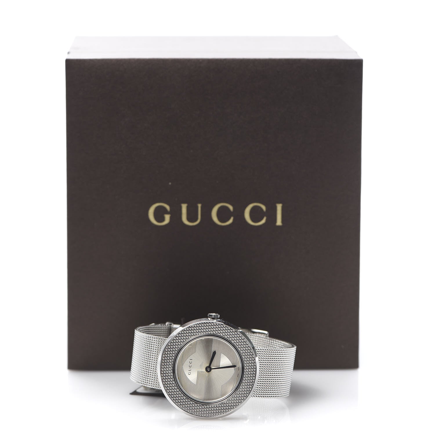 Gucci Stainless Steel 36mm U-Play Mesh Quartz Watch 6 of 6