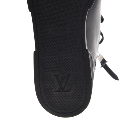 Louis Vuitton Calfskin Monogram Checkpoint Sneaker Boot 38 Black 8 of 11