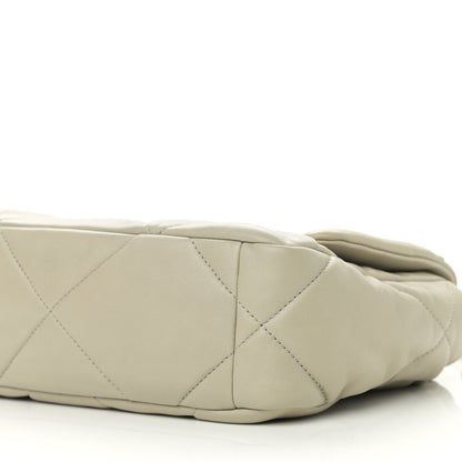Chanel Lambskin Quilted Medium Chanel 19 Flap Grey 10 of 11