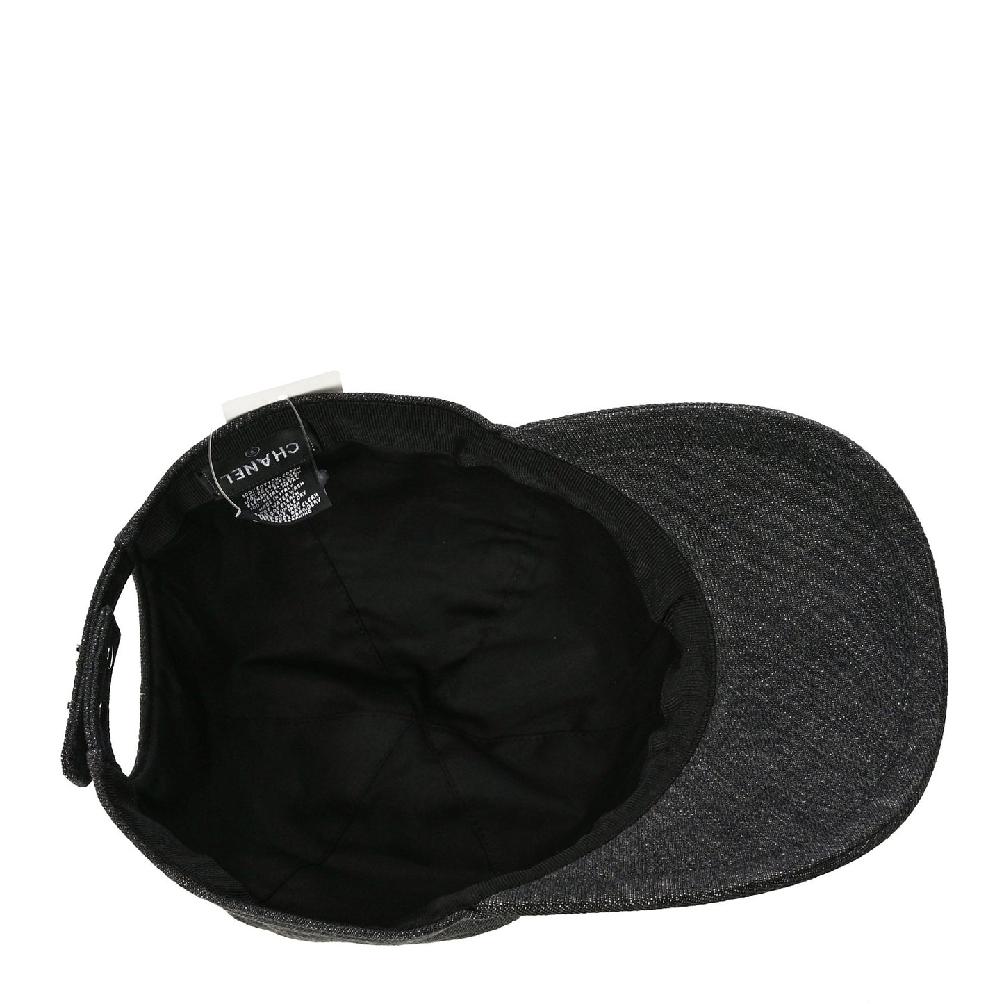 Cotton Sequin CC Cap Hat Black