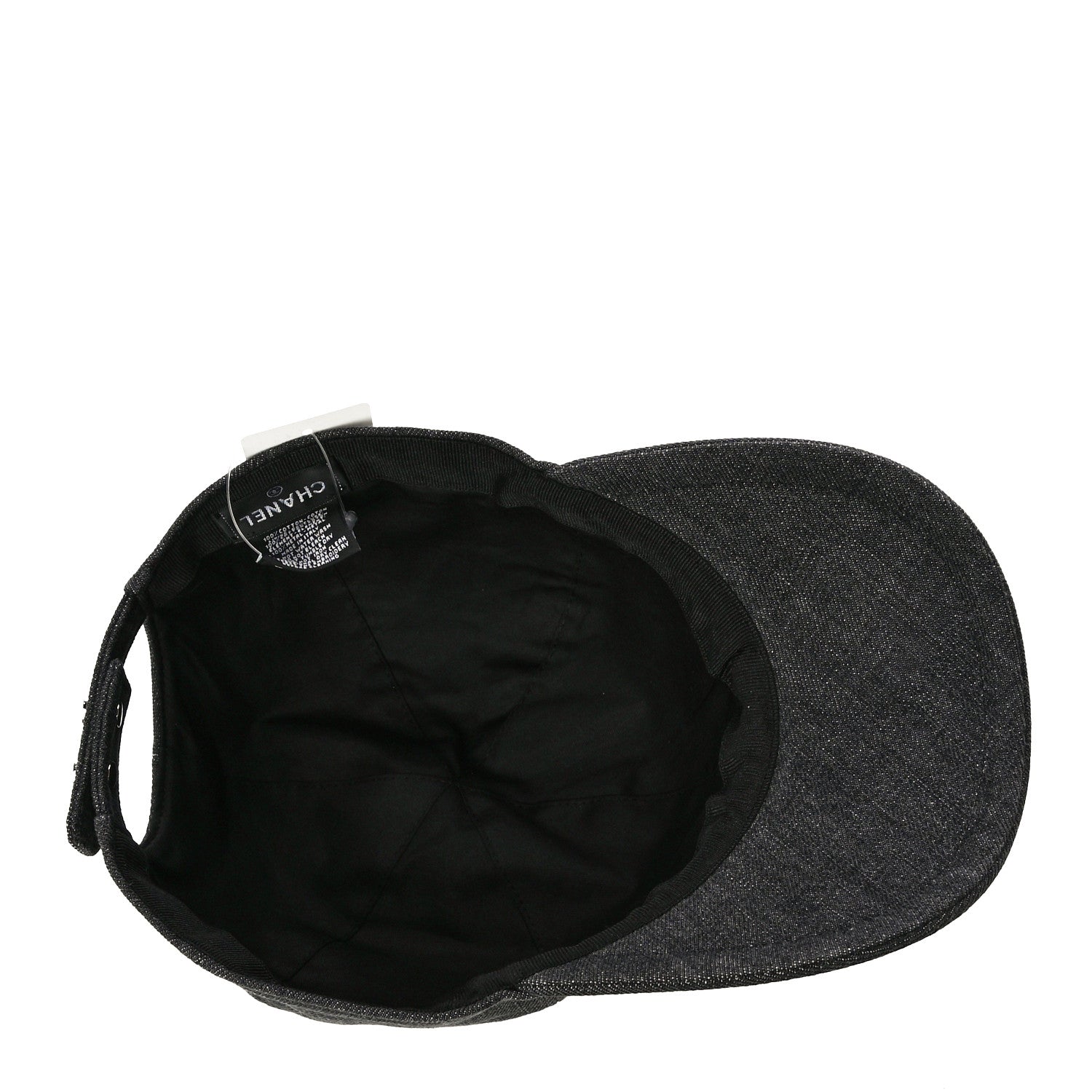 Chanel Cotton Sequin CC Cap Hat Black 5 of 6