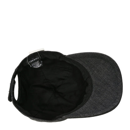 Chanel Cotton Sequin CC Cap Hat Black 5 of 6