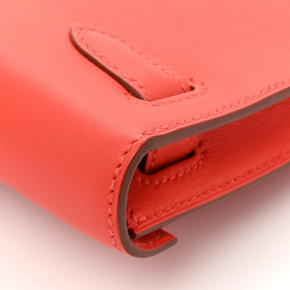 Hermes Swift Kelly Cut Clutch Pochette Capucine 12 of 13