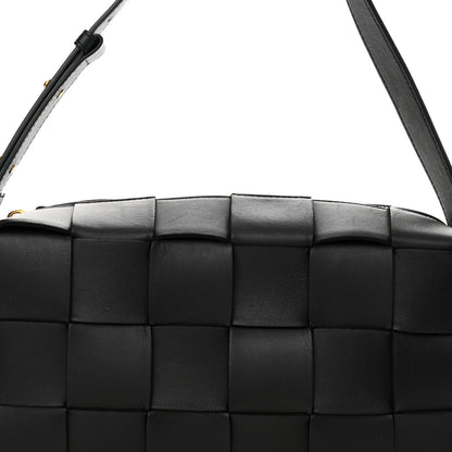 Bottega Veneta Lambskin Maxi Intrecciato Brick Cassette Bag Black 8 of 15