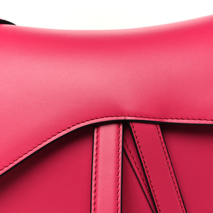 Christian Dior Supple Calfskin Saddle Bag With Strap Passion Pink 8 of 10