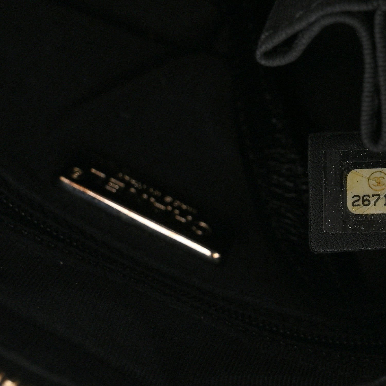 Chanel Sequin Calfskin Small Gabrielle Hobo Black White 7 of 10