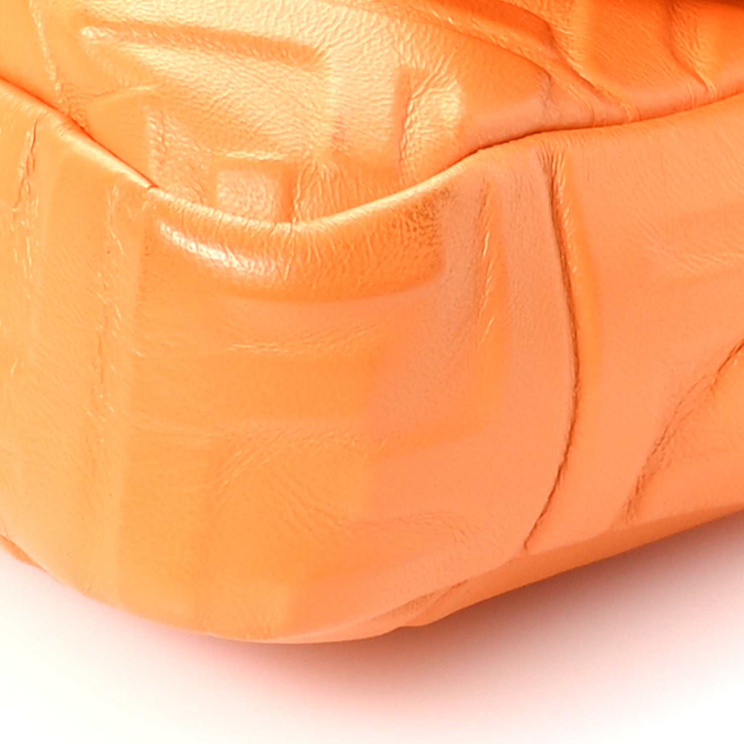 Fendi Nappa FF 1974 Embossed Baguette Clementine 11 of 15