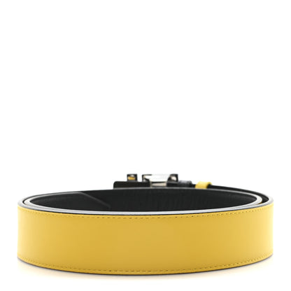 Fendi Vitello King FF 95 38 Belt Yellow Black 2 of 5