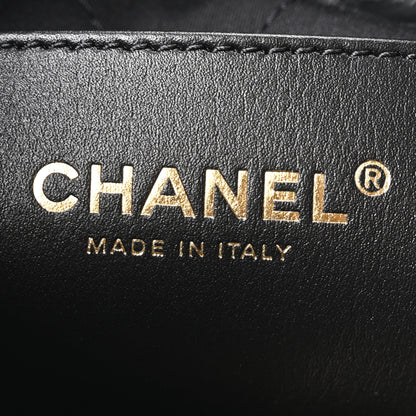 Chanel Shiny Caviar Quilted Monochrome Mini Chanel 22 Black 6 of 11