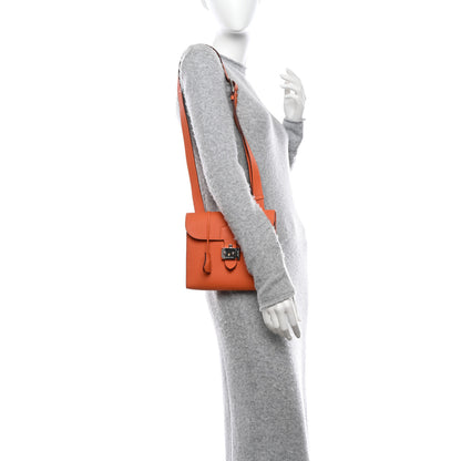 Hermes Togo Sac A Depeches 21 Messenger Bag Orange 2 of 9