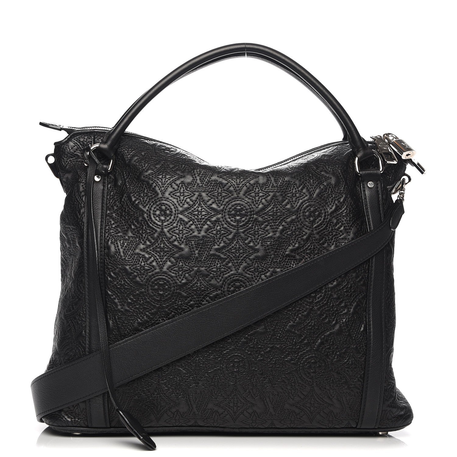 Louis Vuitton Monogram Lambskin Antheia Ixia MM Black 1 of 7