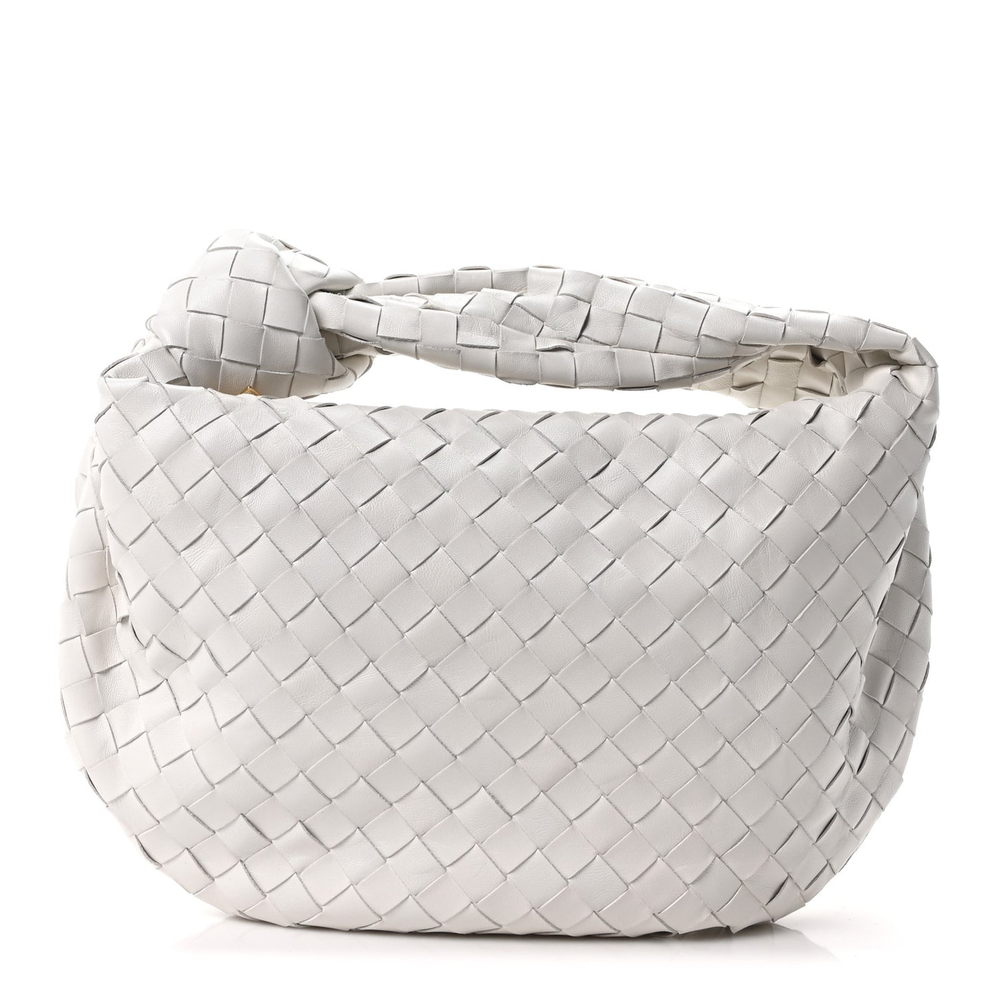 Nappa Intrecciato Teen Jodie Hobo White