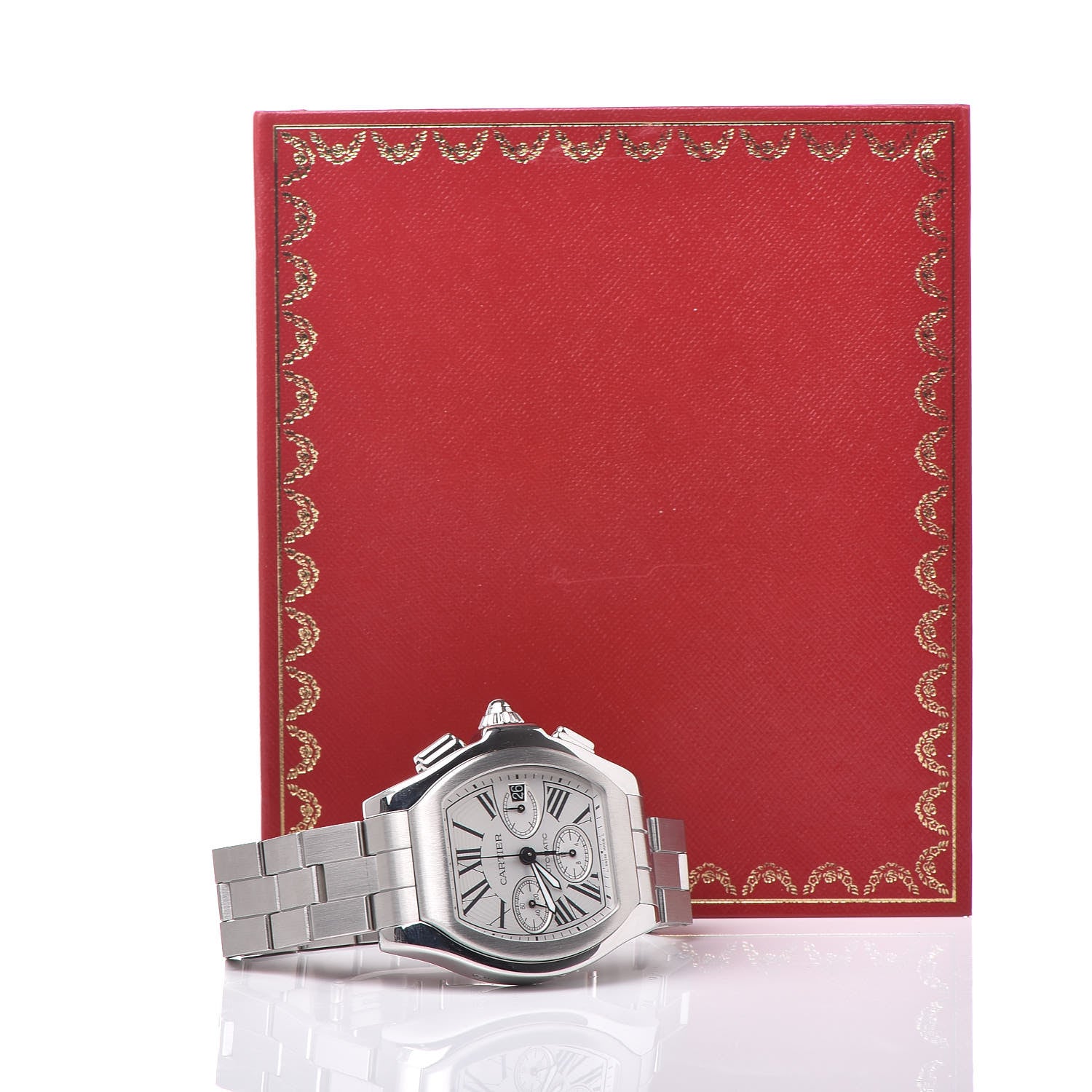 Cartier Stainless Steel 44mm Roadster Chronograph Automatic Watch 9 of 9