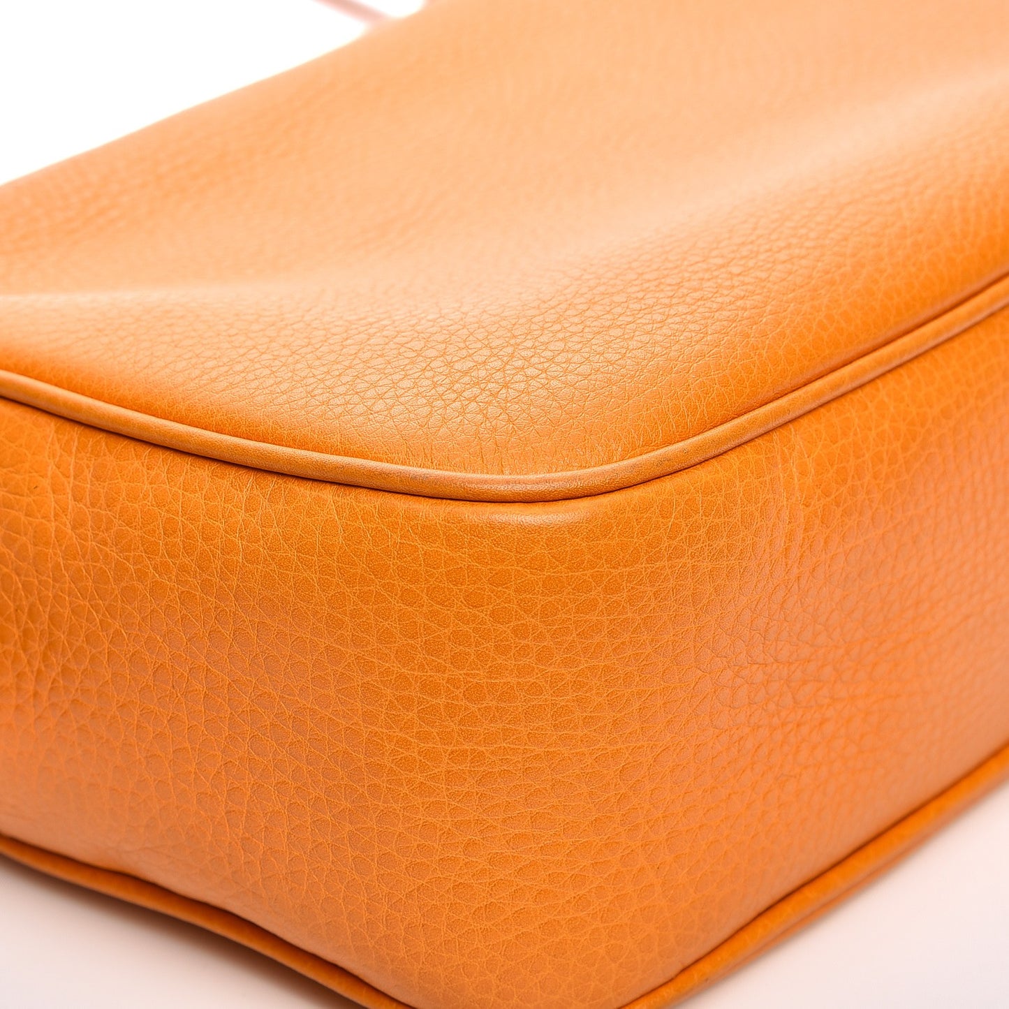Pebbled Calfskin Small Soho Disco Bag Curcuma