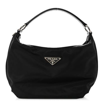 Prada Tessuto Nylon Saffiano Sacca Shoulder Bag Black 1 of 9