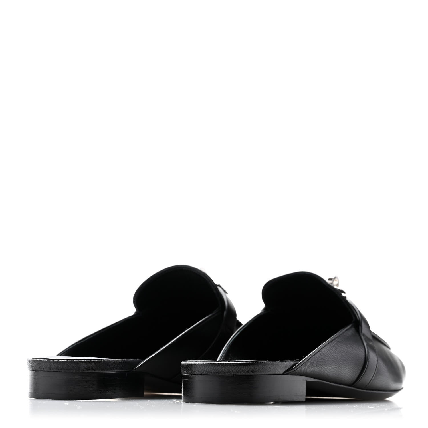 Hermes Calfskin Oz Mules 39 Black 4 of 9