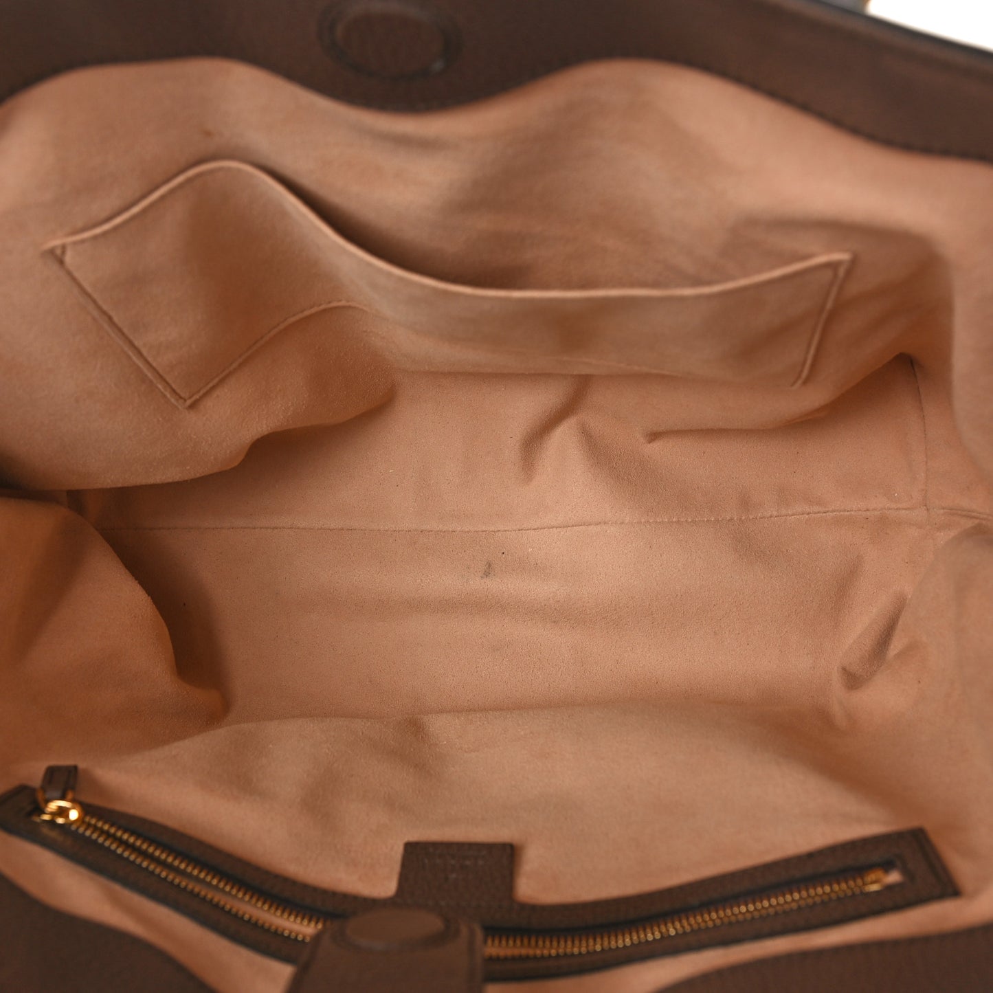 GG Supreme Monogram Medium Ophidia Shopping Tote Brown