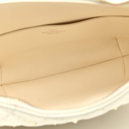 Valentino Garavani Nappa Small Rockstud Spike Hobo Ivory 5 of 10
