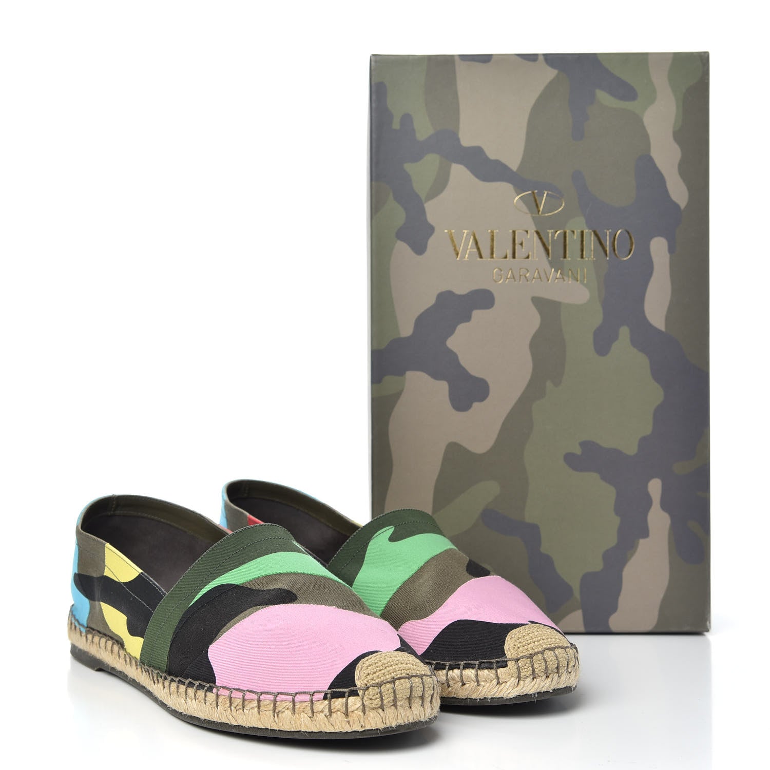 Valentino Garavani Canvas Camouflage Espadrille Flats 39 Muticolor 11 of 11