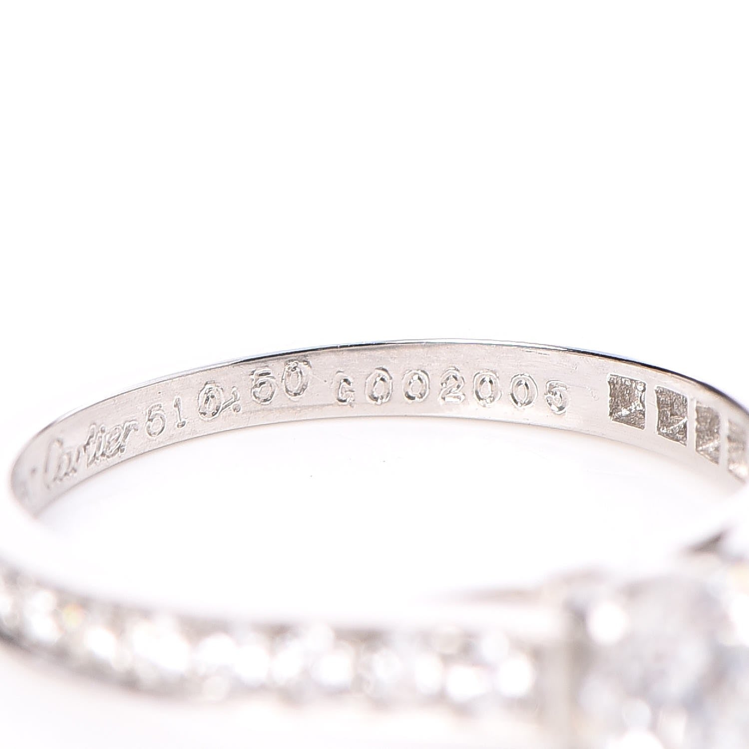 Cartier Platinum .50ct Diamond 1895 Solitaire Engagement Ring 51 5.75 6 of 7
