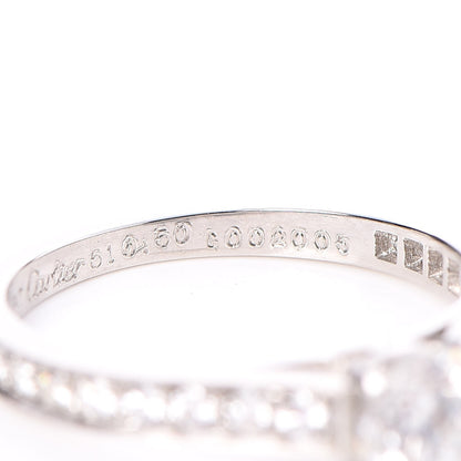 Cartier Platinum .50ct Diamond 1895 Solitaire Engagement Ring 51 5.75 6 of 7
