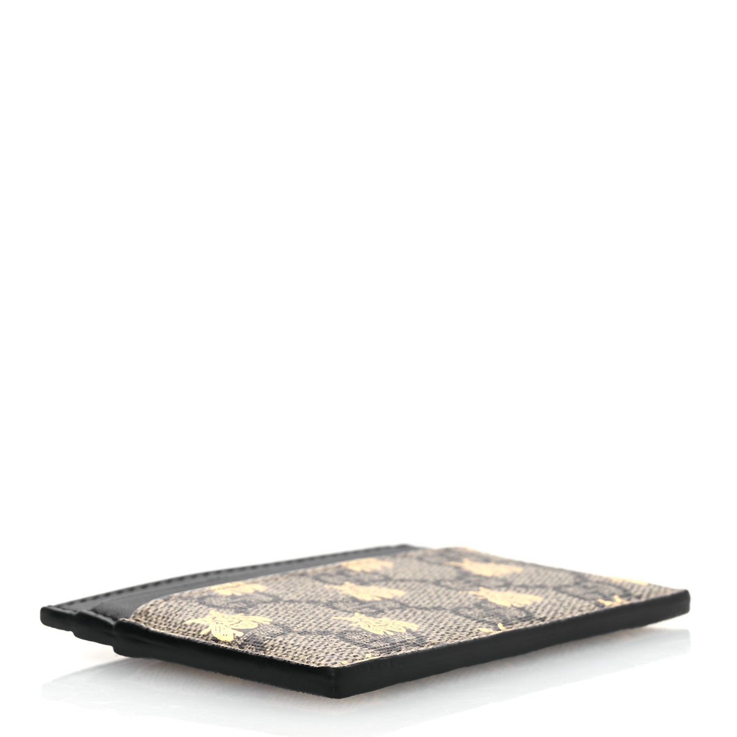 Gucci GG Supreme Monogram Bees Card Holder Black 4 of 8