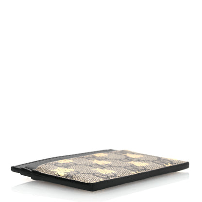 Gucci GG Supreme Monogram Bees Card Holder Black 4 of 8