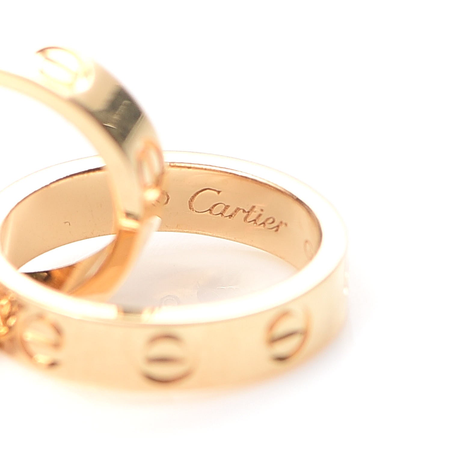 Cartier 18K Yellow Gold Interlocking LOVE Necklace 6 of 8