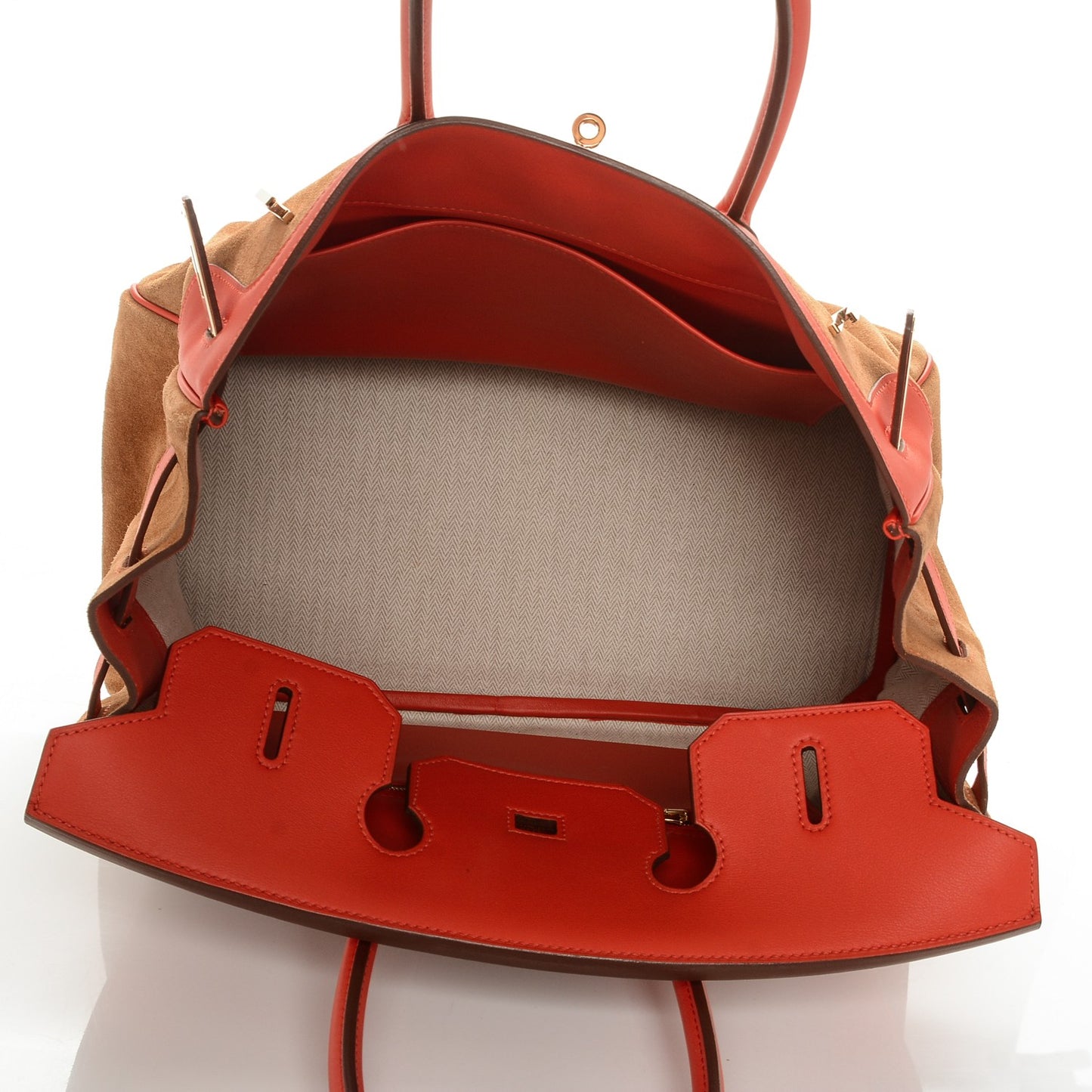 Veau Doblis Swift Grizzly Birkin 35 Chamois Capucine