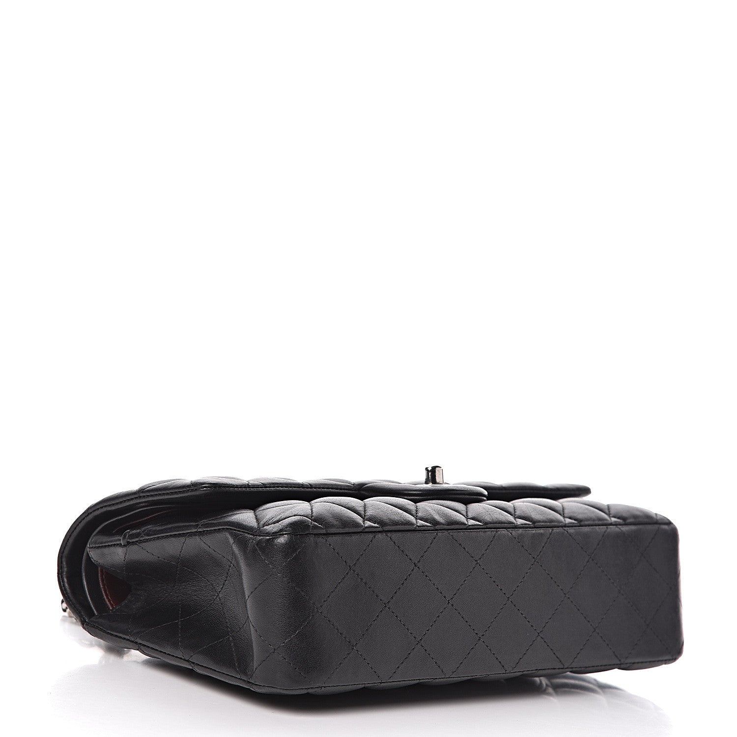 Chanel Lambskin Quilted Medium Double Flap Black 5 of 18