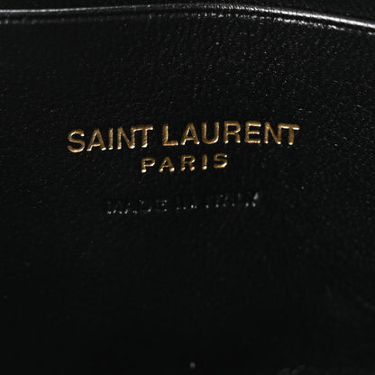 Saint Laurent Grain De Poudre Matelasse Monogram Mini Lou Camera Bag Black 6 of 11