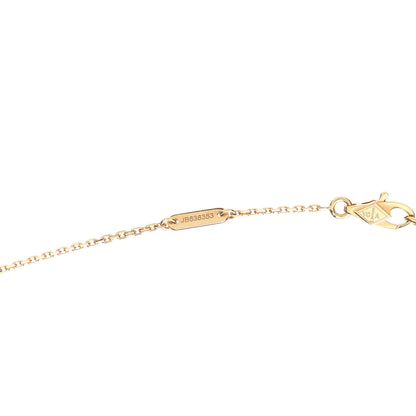 Van Cleef & Arpels 18K Yellow Gold Mother of Pearl Sweet Alhambra Pendant Necklace 5 of 8