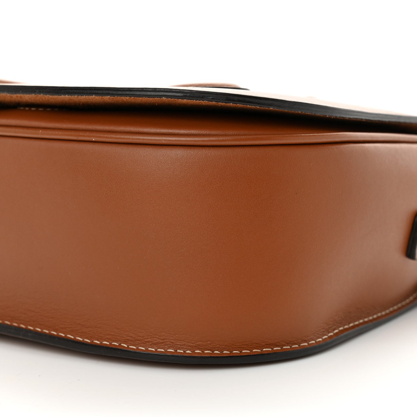 Smooth Calfskin Cuir Triomphe Folco Crossbody Bag Tan